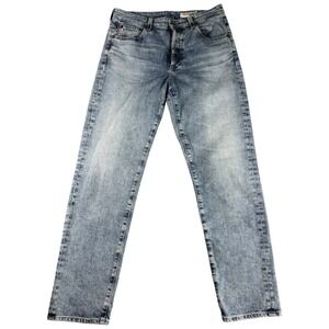 AG Adriano Goldschmied Straight Jeans Mens 30R Blue Denim Light Wash Cotton